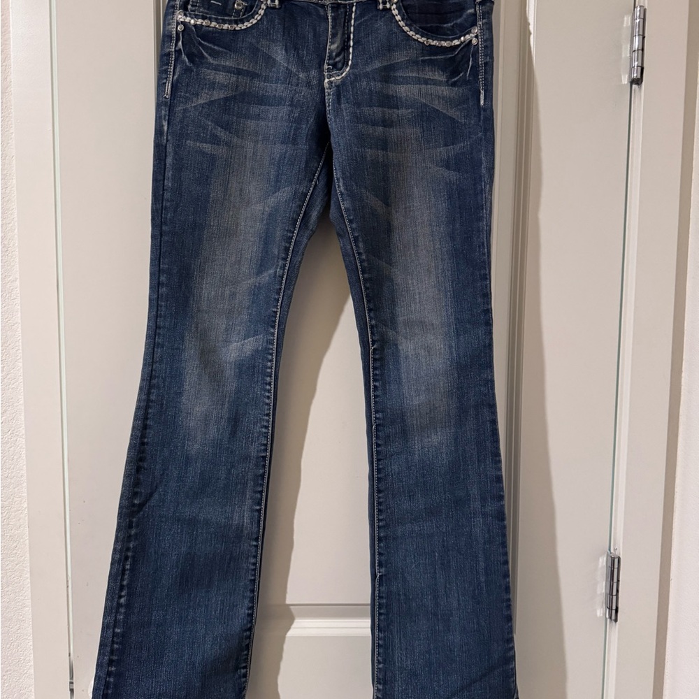Miss Chic Jeans Dark Blue Boot Cut
